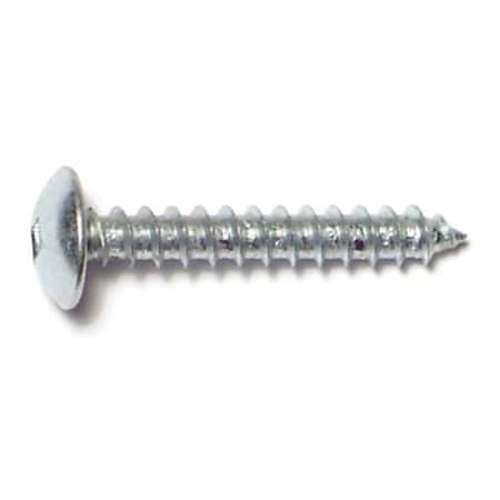 Midwest Fastener Sheet Metal Screw, #10 x 1-1/4 in, Zinc Plated Steel Truss Head Square Drive, 25 PK 30817